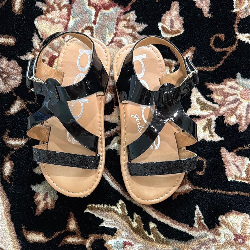 bebe Black Kids Sandals
